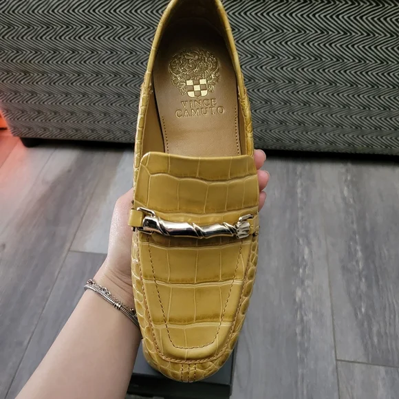 NEW Franco Sarto Croc Embossed Loafers - Picture 7 of 8